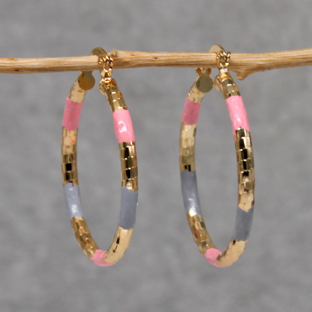 Vintage forgyldte hoop-øreringe