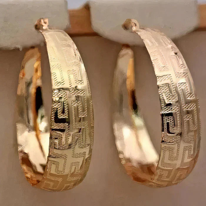 Gold Etnic Earrings