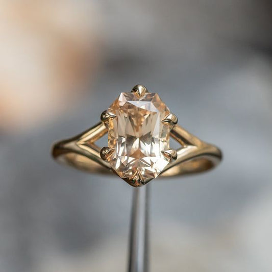 Vintage guldglitter-ring