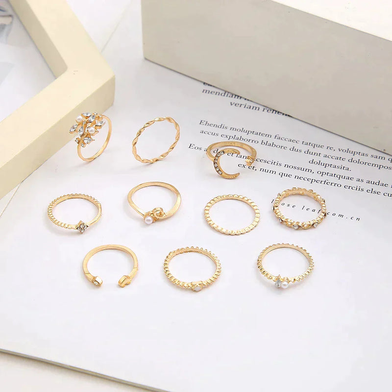 10 Pack of Silver and Gold Plated Rings