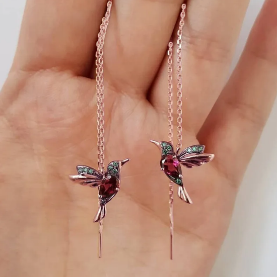 Retro Bird Earrings