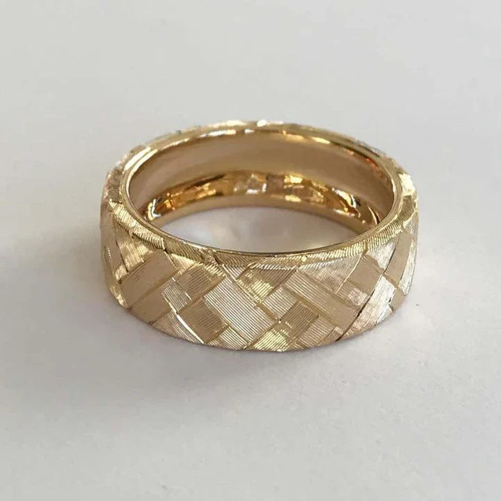 Vintage guld mesh-ring