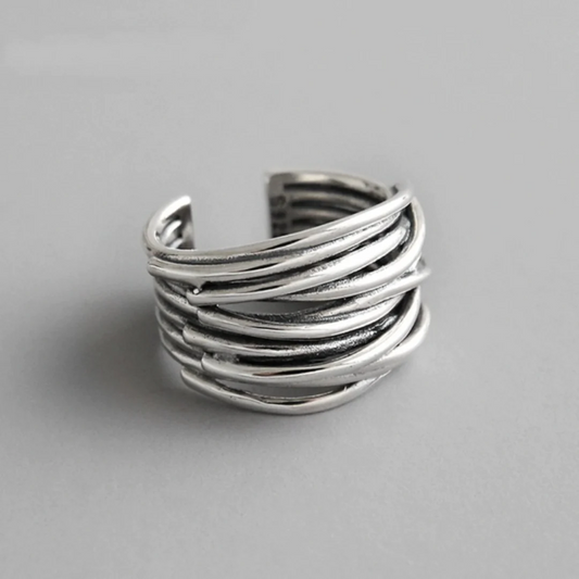 Vintage ring med dobbelt lag