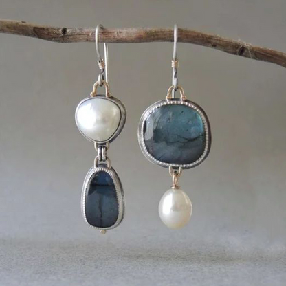 Natural Blue Stone Earrings