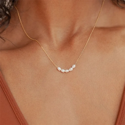 Luxe Gold & Pearl Necklace