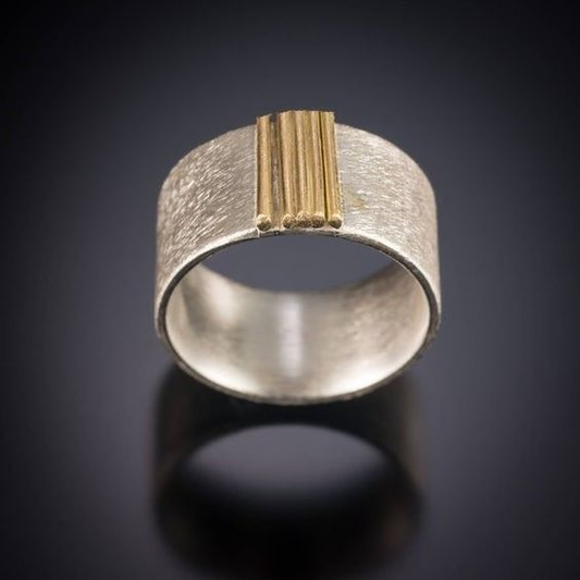 Fin vintage guldbelagt ring