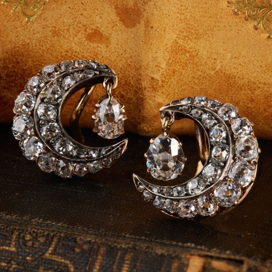Vintage skinnende måneørering